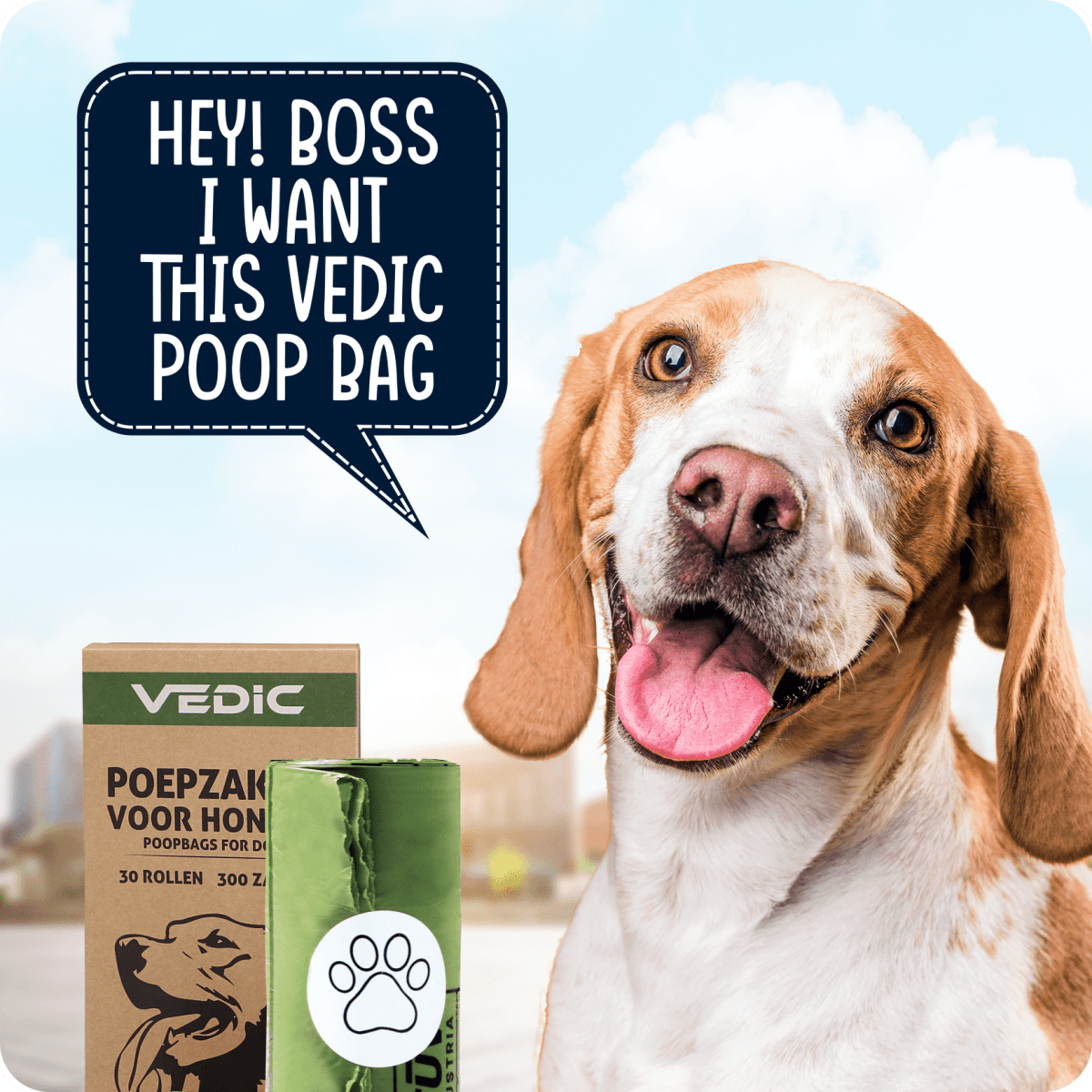Hondenpoepzakjes Composteerbaar & Biologisch Afbreekbaar - VEDIC