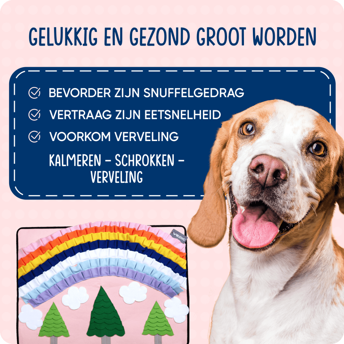 XXL Snuffelmat Rainbow - VEDIC